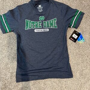 Colosseum Notre Dame Kids tshirt - Navy and Green